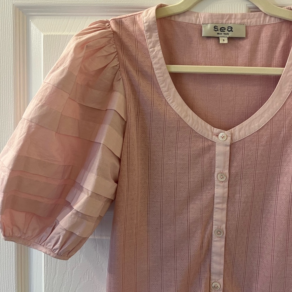 Sea NY Women’s Salome Top, Size S, Pink Color - Picture 4 of 11
